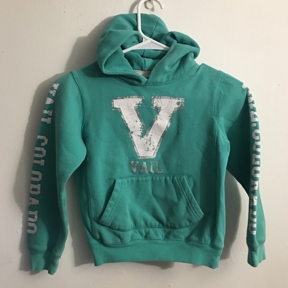 Vail Colorado Green Hoodie: Size XS